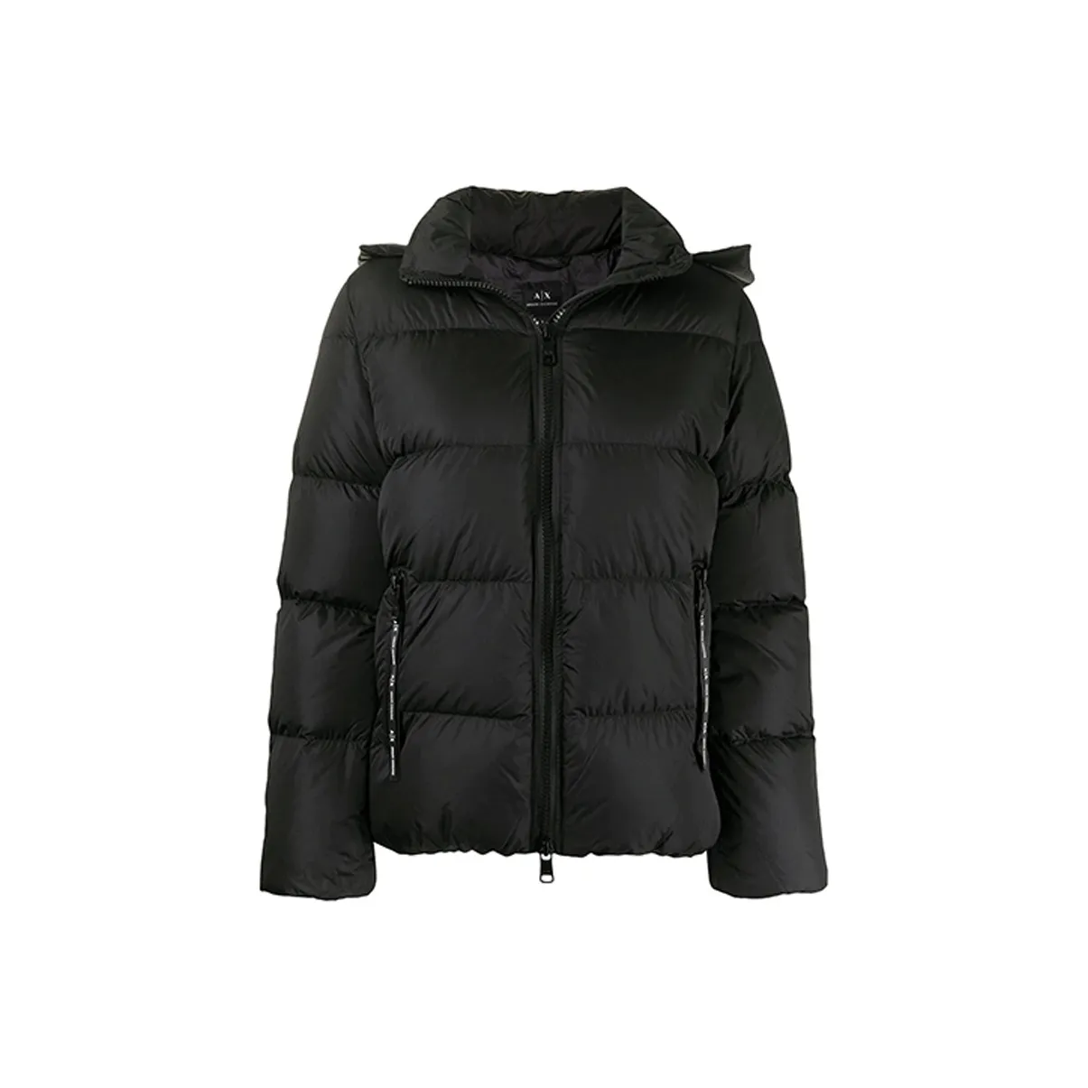 ARMANI EXCHANGE FW21 Хлопковый пуховик женский черный