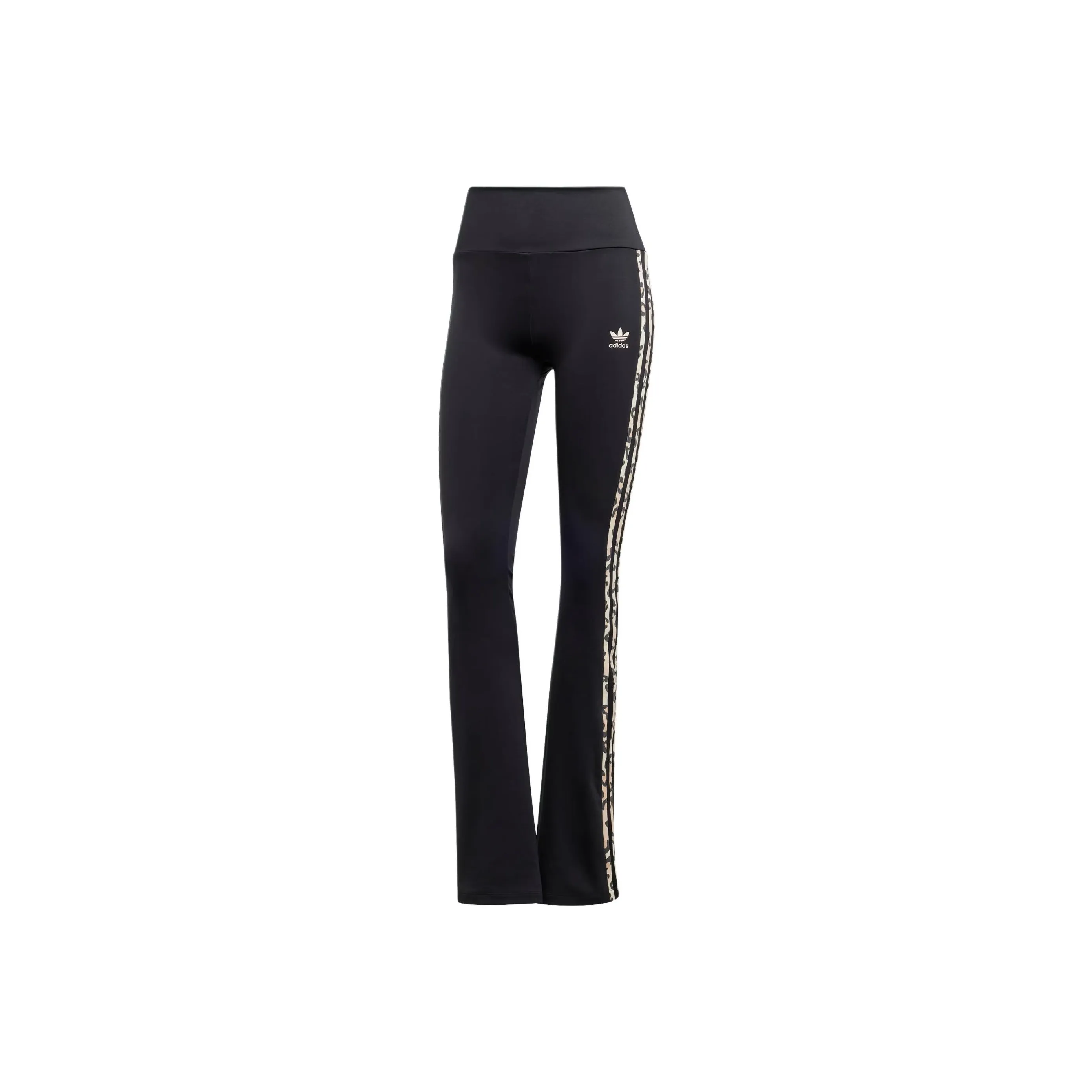 Adidas Originals Leopard Luxe 3 Stripes Infill Flared Leggings