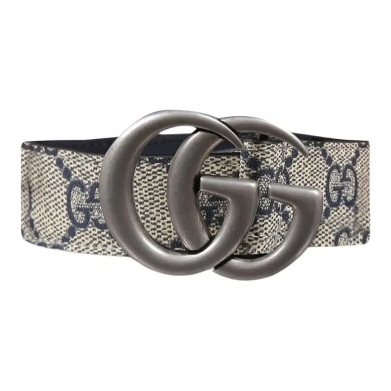 GUCCI Полиуретан Хлопок Полиэстер Кожаные ремни Детский Серый