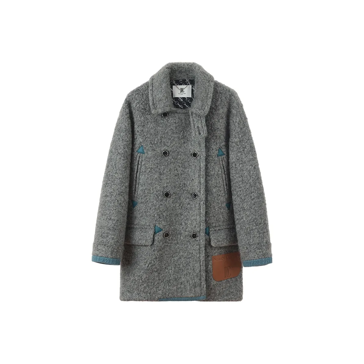 NancyCavally Серое Женское Пальто