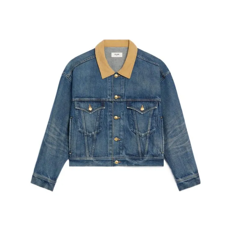 CELINE Denim Jackets Women's Blue