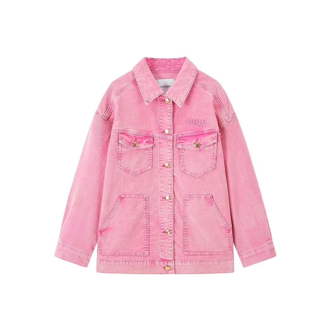 PEACEBIRD Джинсовая куртка женская розовая