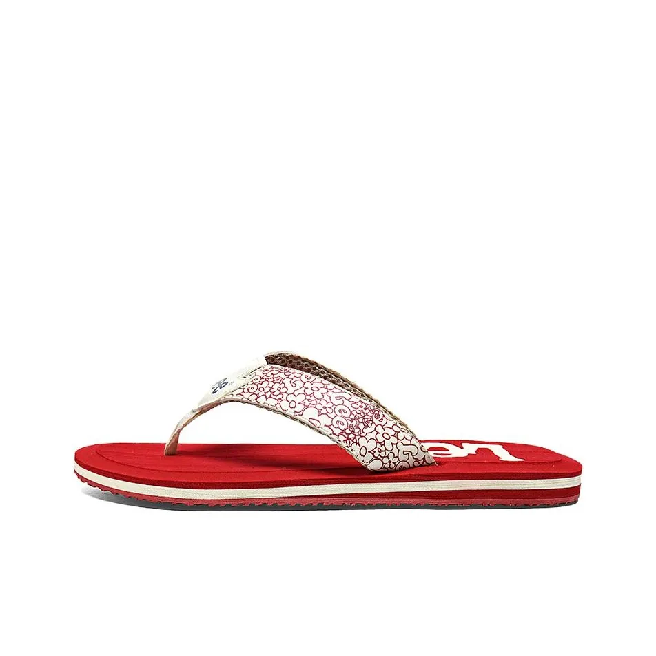 Lee EVA Резина Подошва Шов Граффити Устойчивость к запахам Устойчивость к истиранию Противоскользящий Быстросохнущий Шлепанцы Мужские