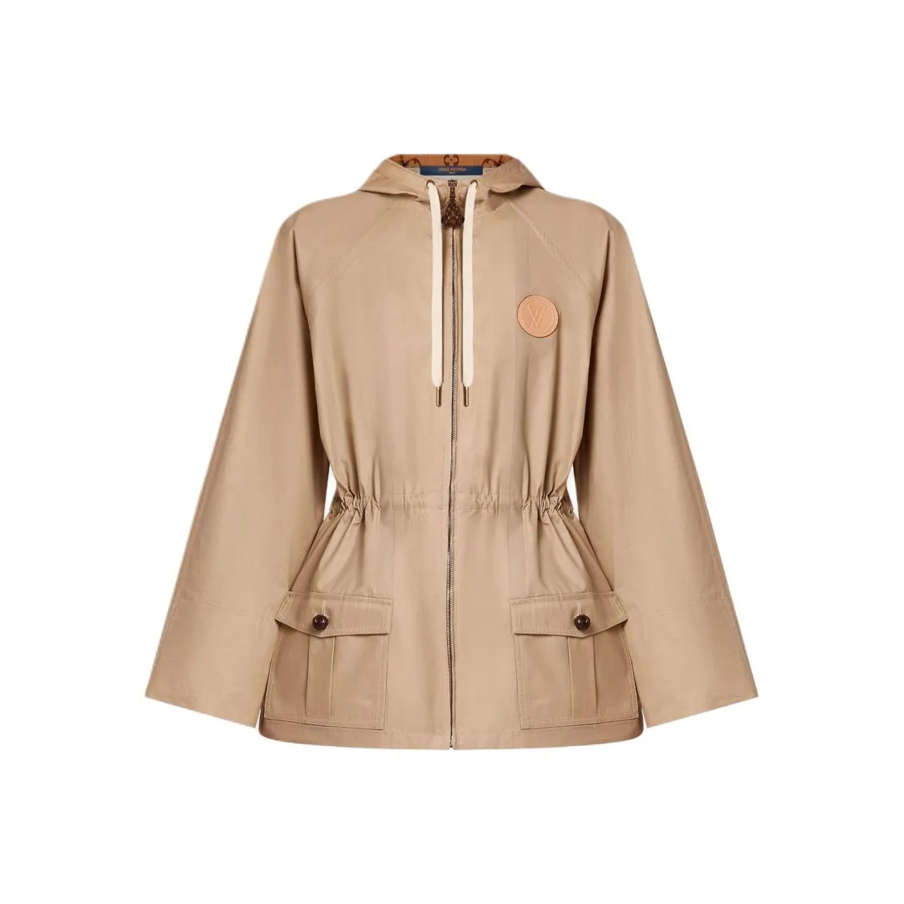 LOUIS VUITTON Parka Coat Women's Beige Yellow