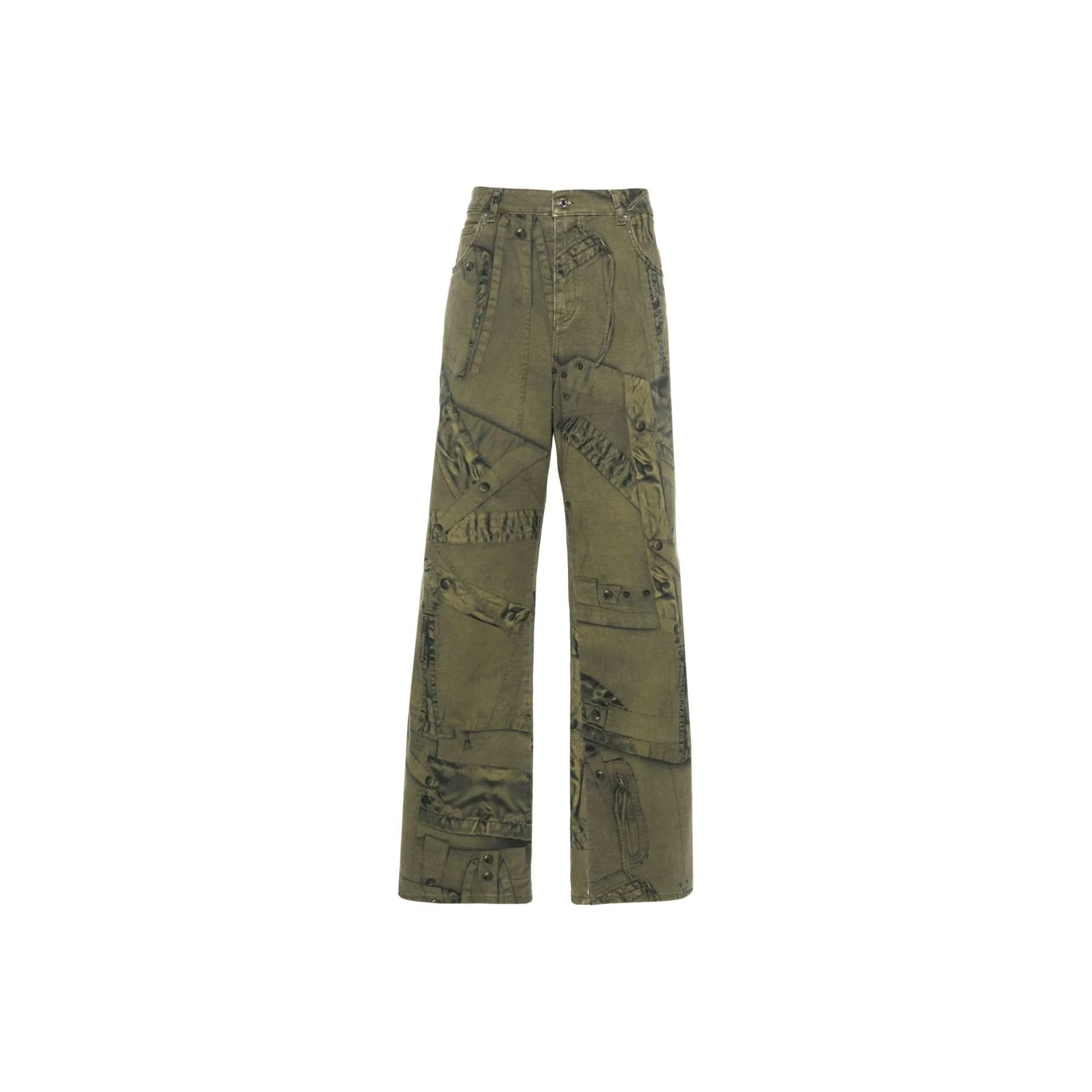 Blumarine All Over Graphic Printed Puddle Trousers