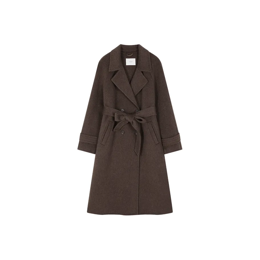 Mo Han Yi Mei Пальто Женское Звездный Кофейный