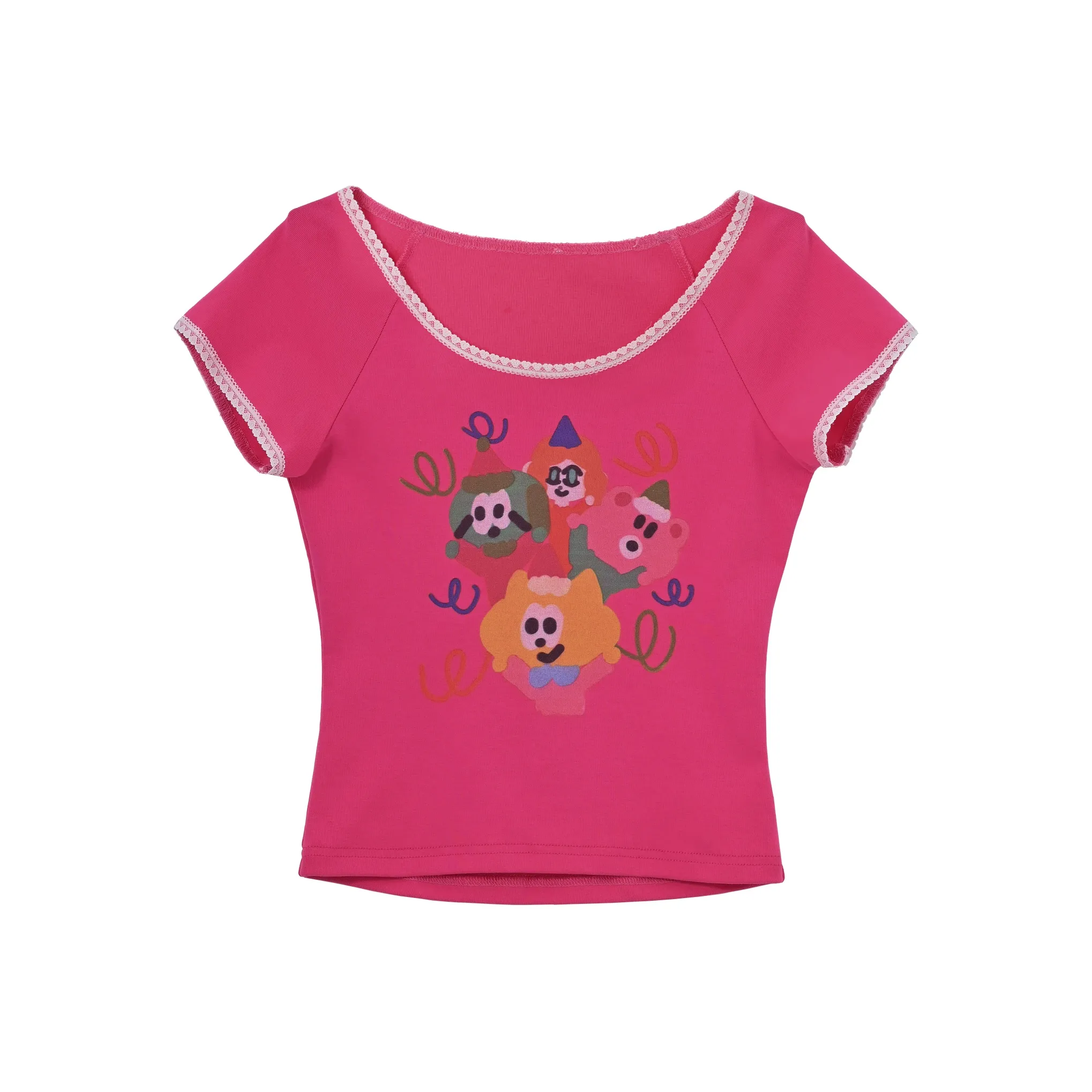 Snbl Розово-красные Женские футболки