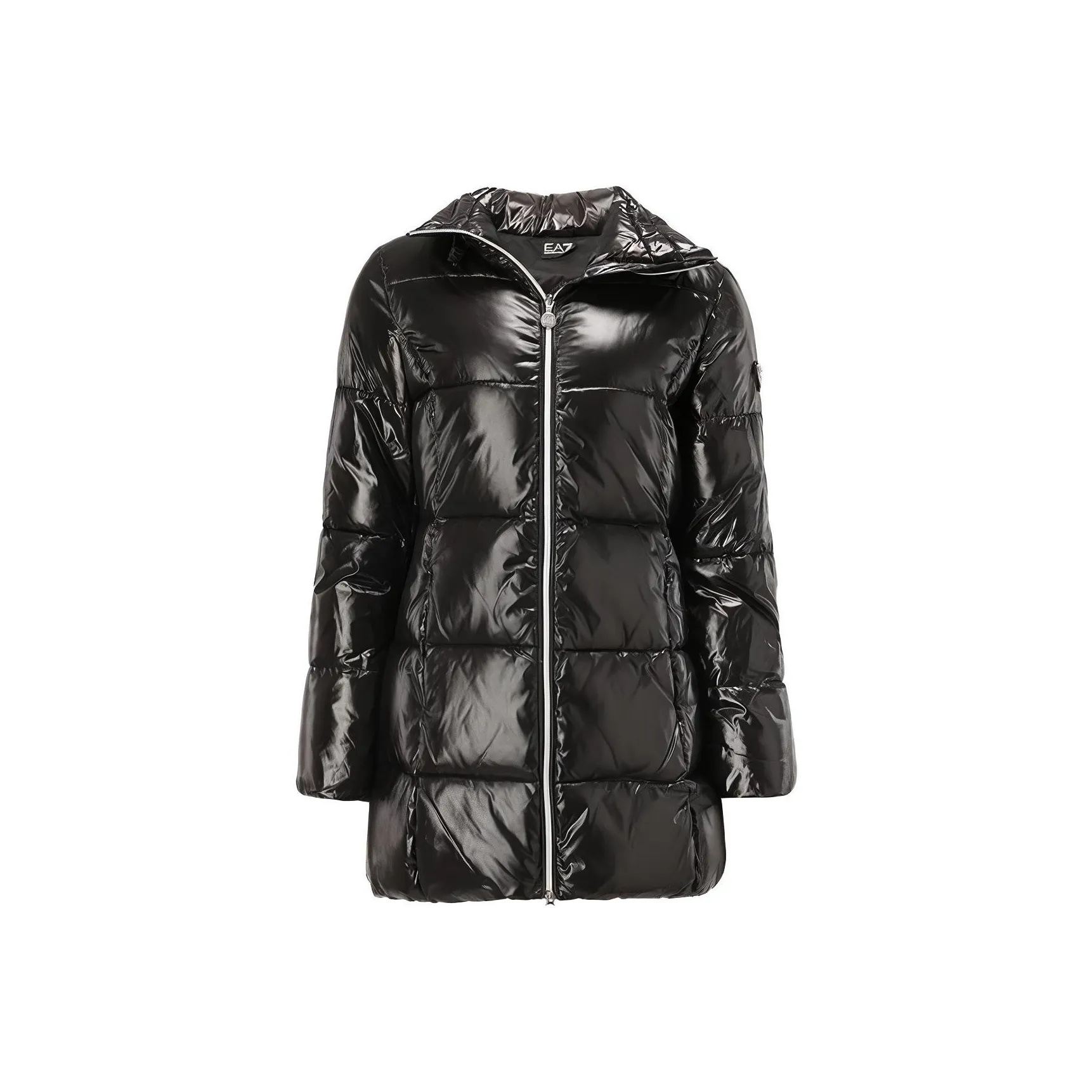 EMPORIO ARMANI EA7 Хлопковый пуховик женский черный