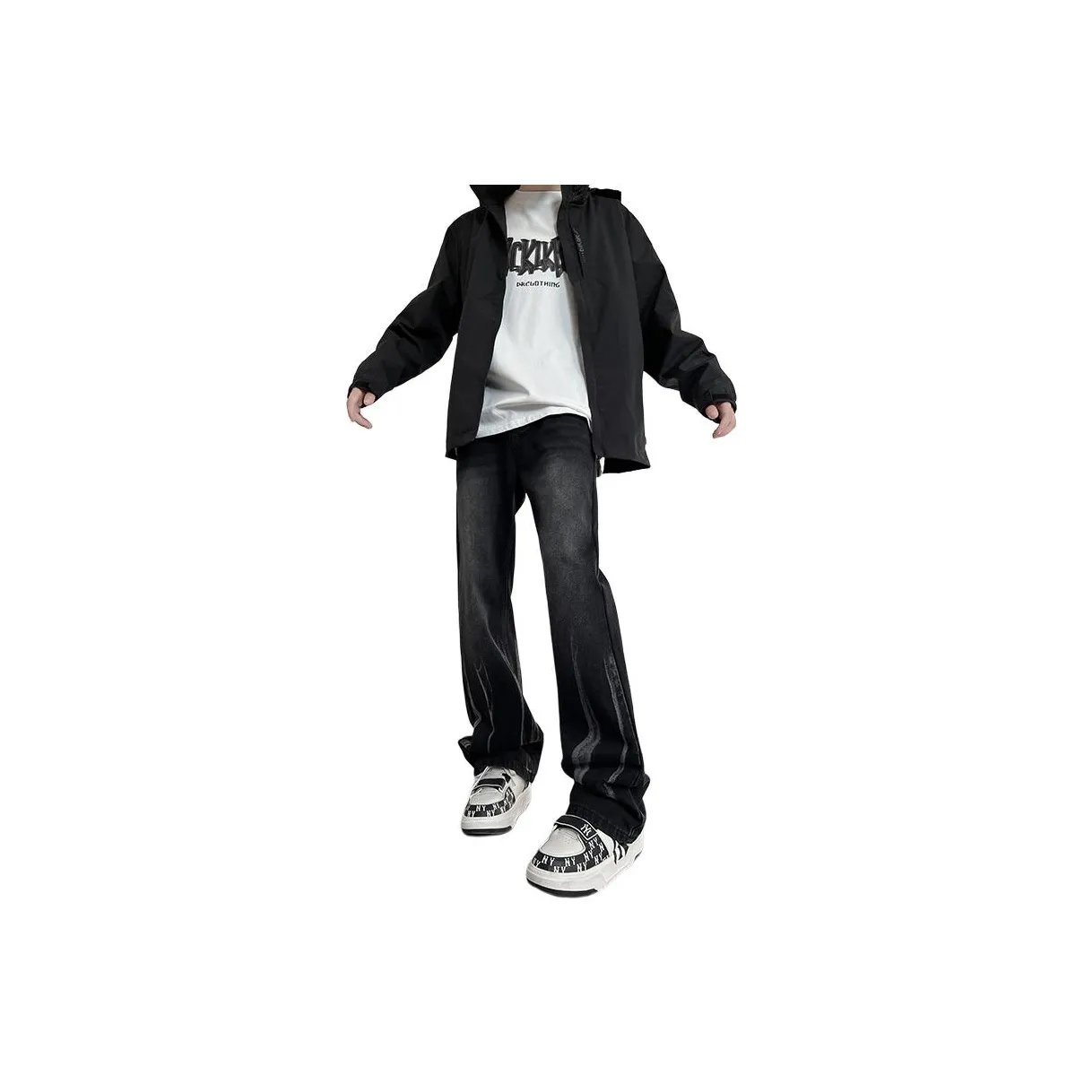 REXSHION Jeans Unisex Black