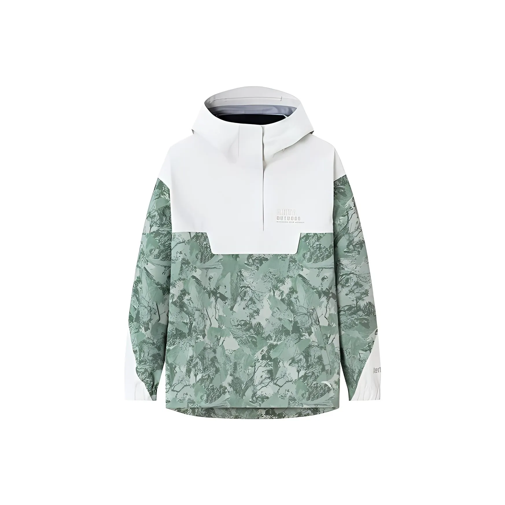 ANTA Windbreaker Jackets Women's Ceramic Enamel Green/All Over Print