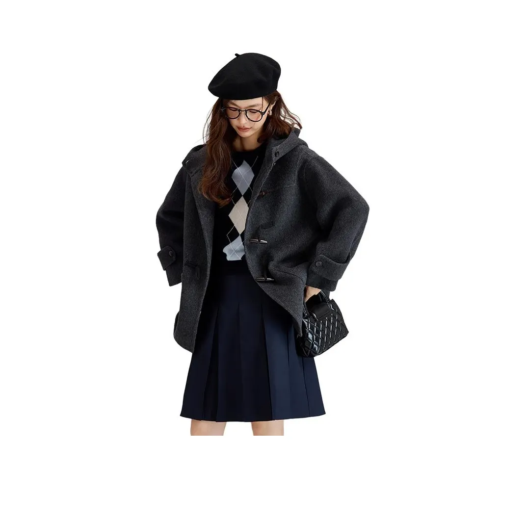 Dajia Poetry Серое Женское Пальто