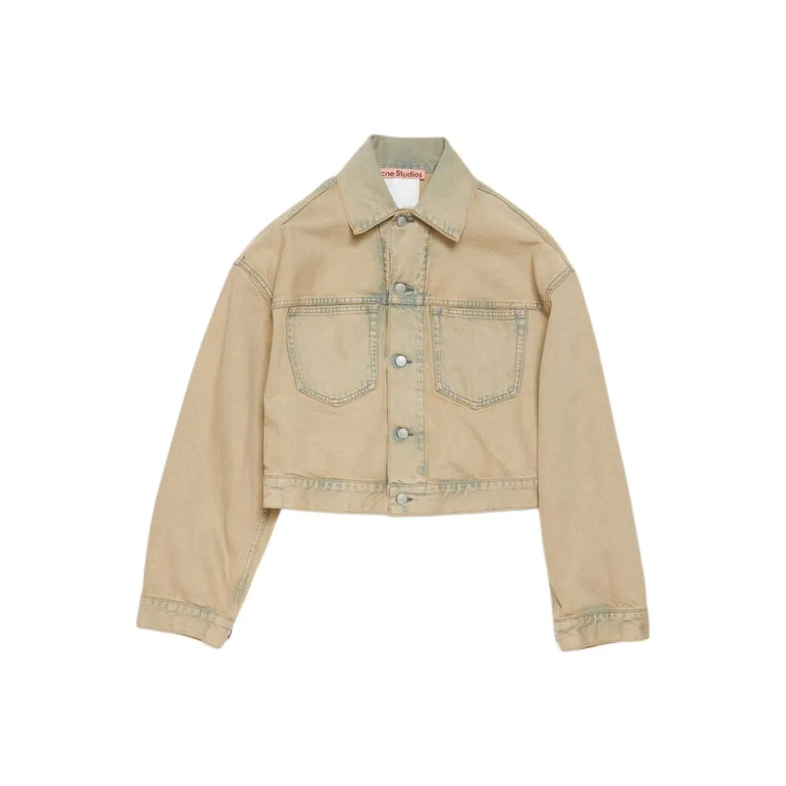 Acne Studios FW24 Denim Jacket Women's Light Sand