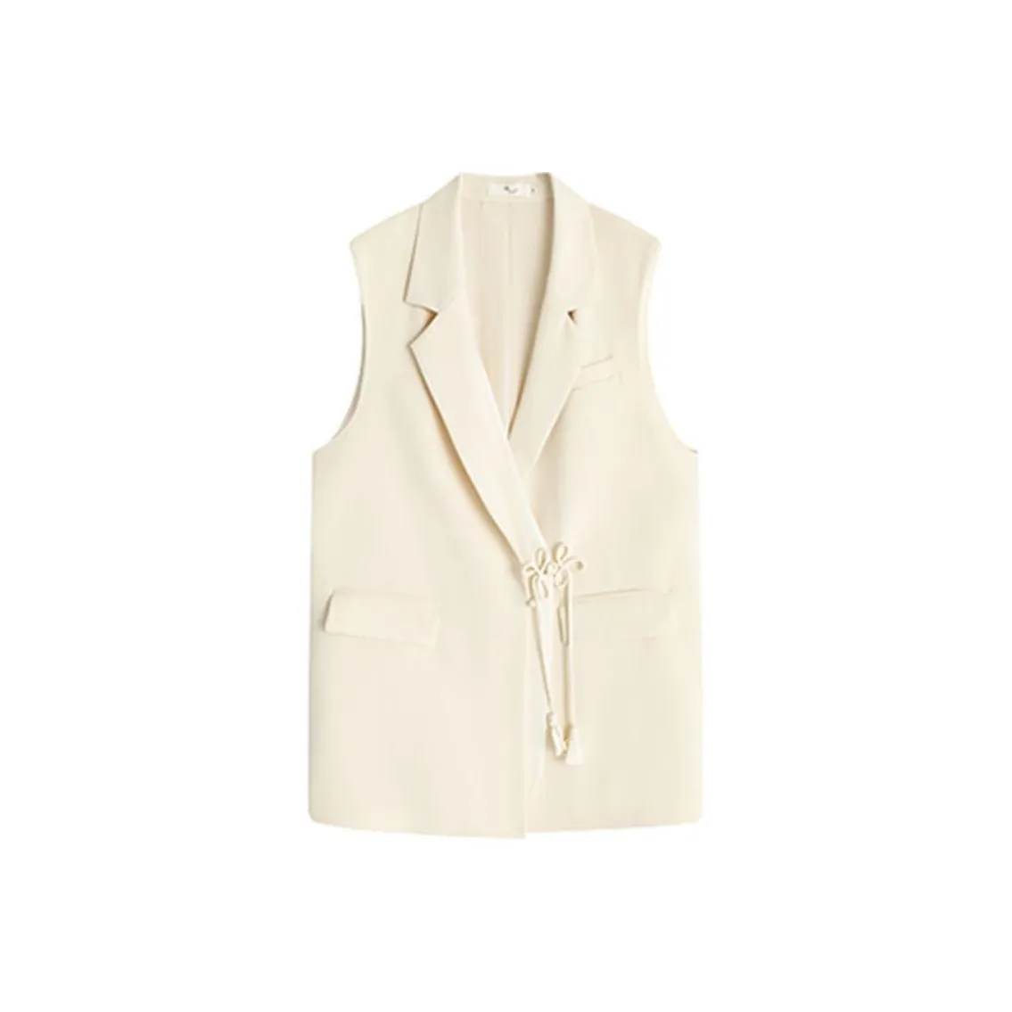 PIANDUAN Укороченное пальто женское цвет слоновая кость