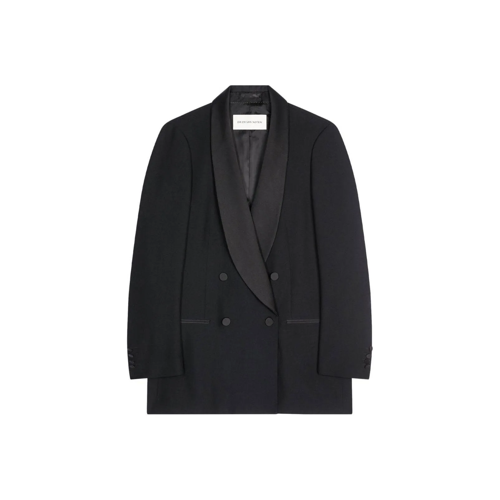 Nike T Shirts Women Double-breasted Tuxedo Blazer