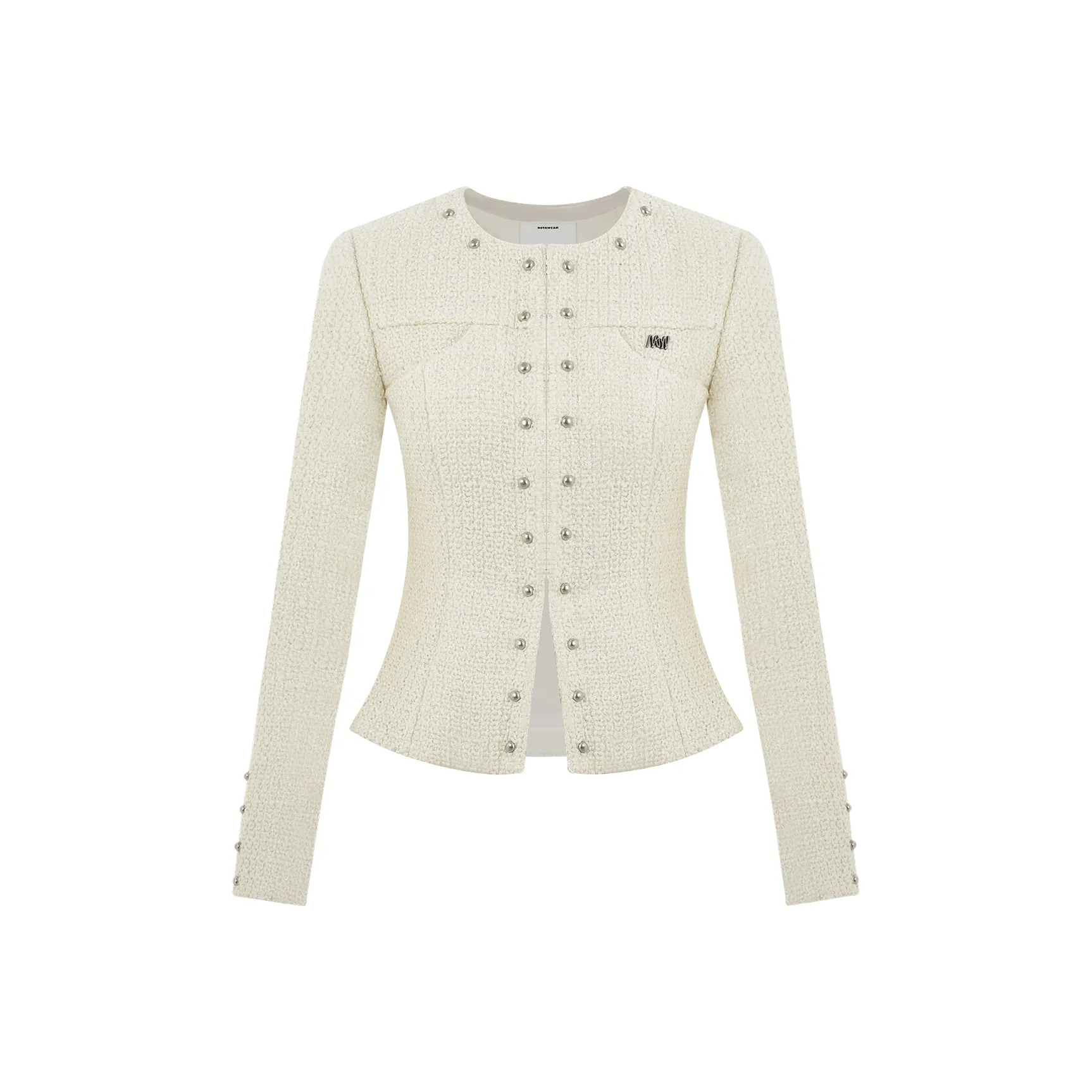 NAWS Lustrous Золотой Белый Женское Короткое Пальто