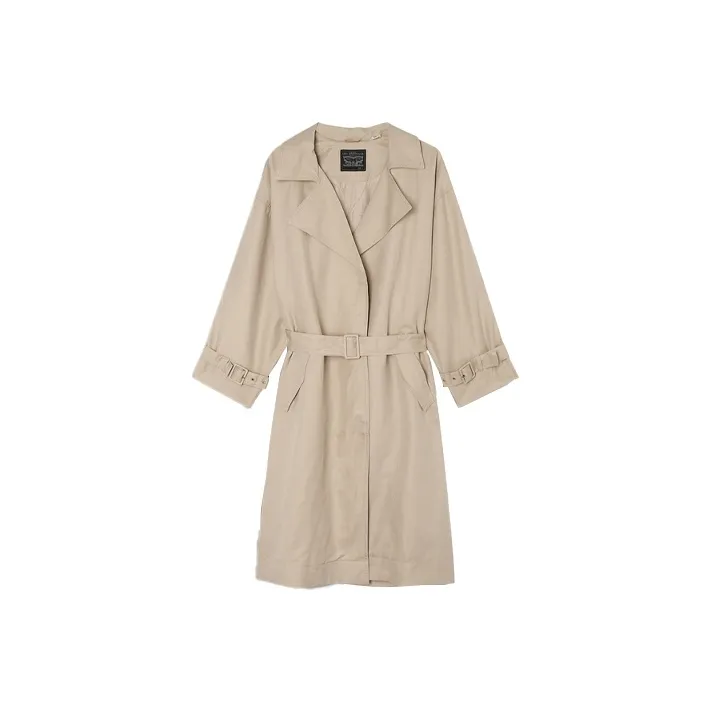 Levis Trench Coats Women's Khaki