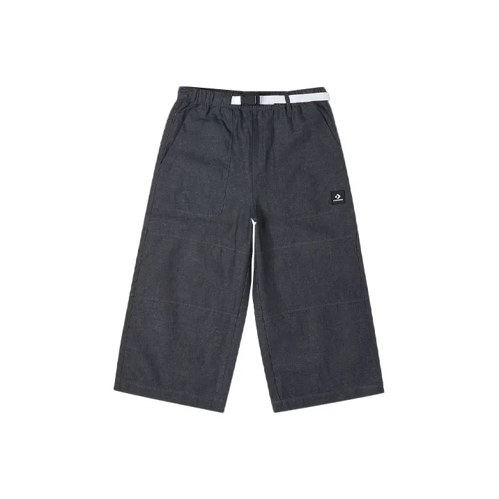 Конверс Повседневные Брюки Женские Черный Серый