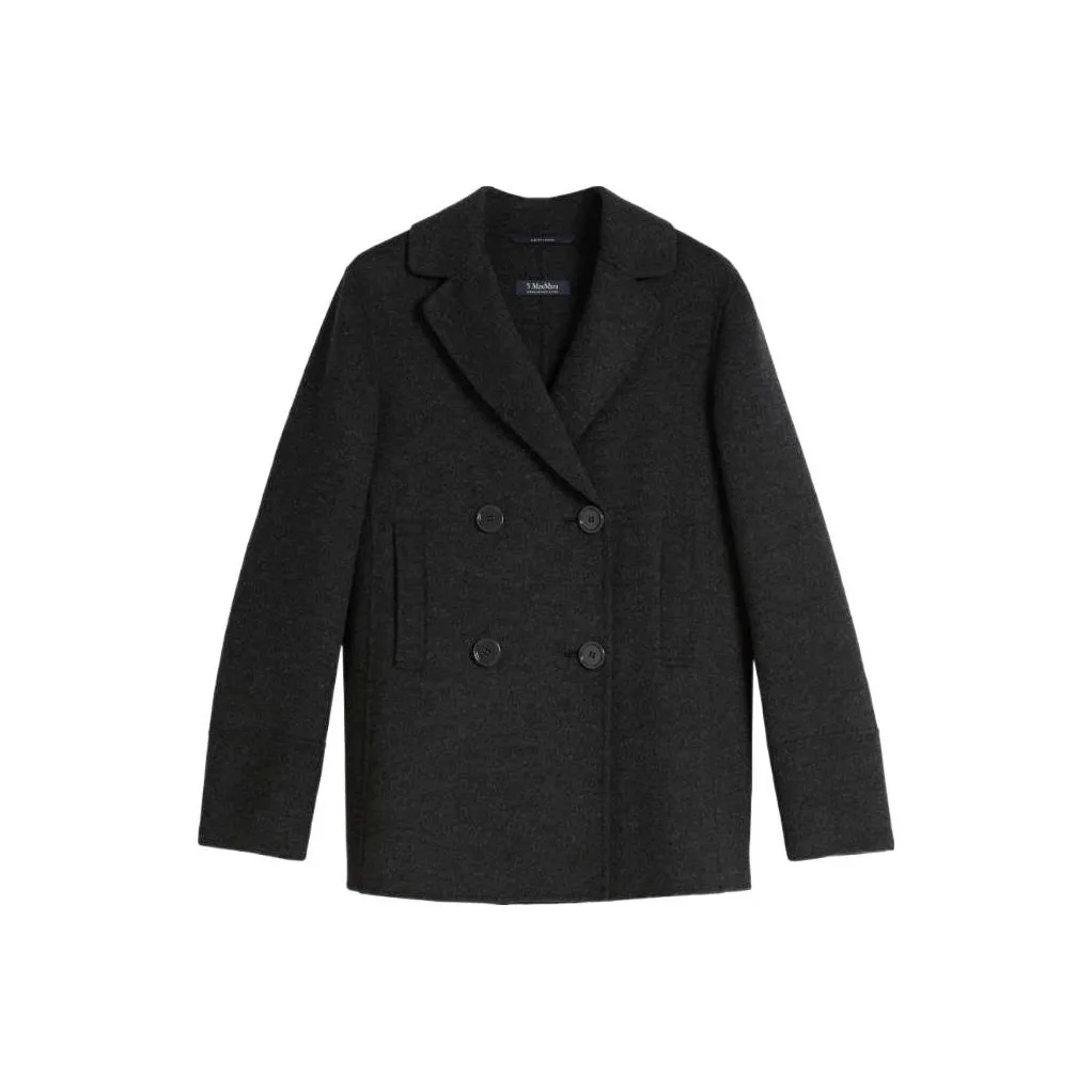 MaxMara Cropped Coat Women's Dark Gray