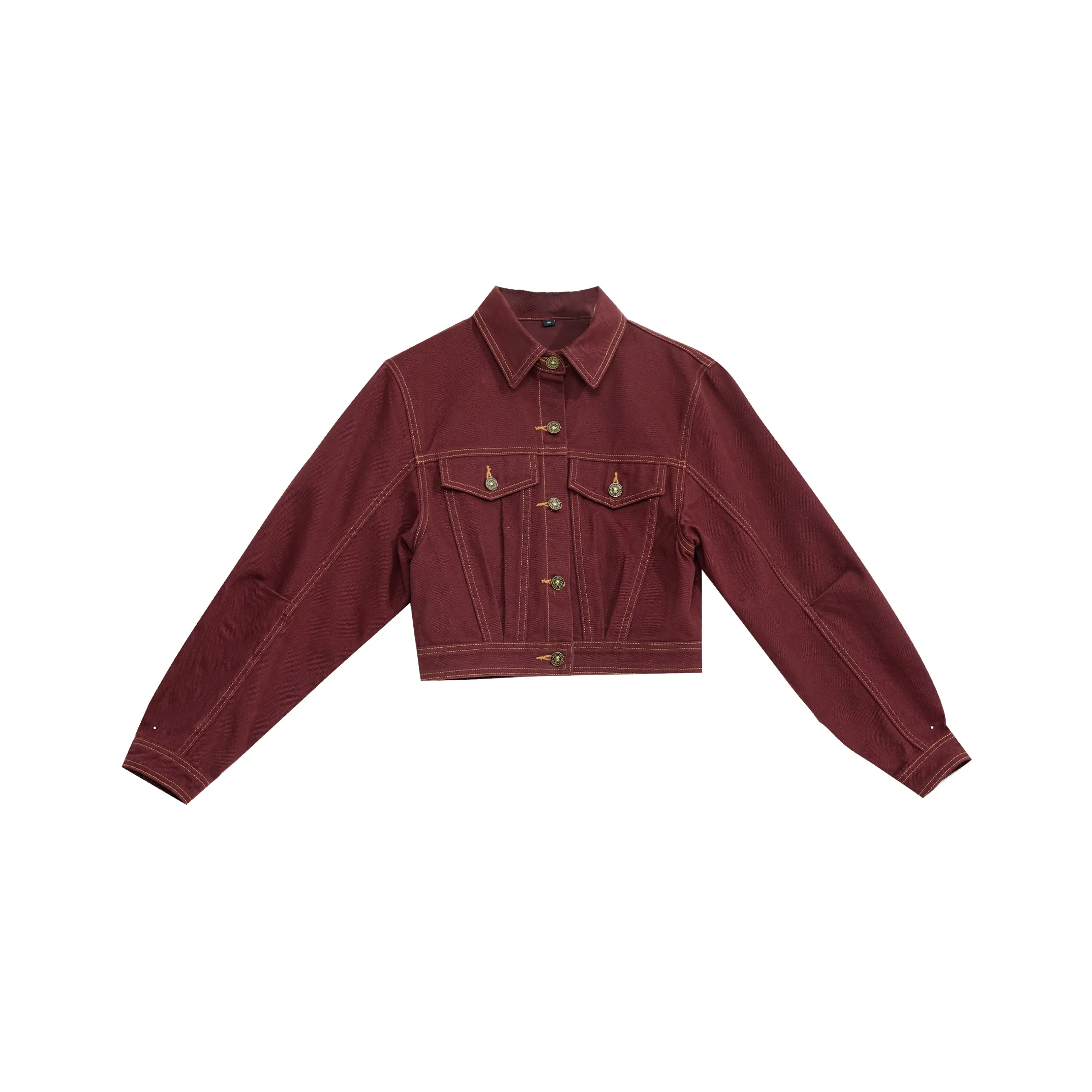 Wen Shan Denim Jacket Women's Red