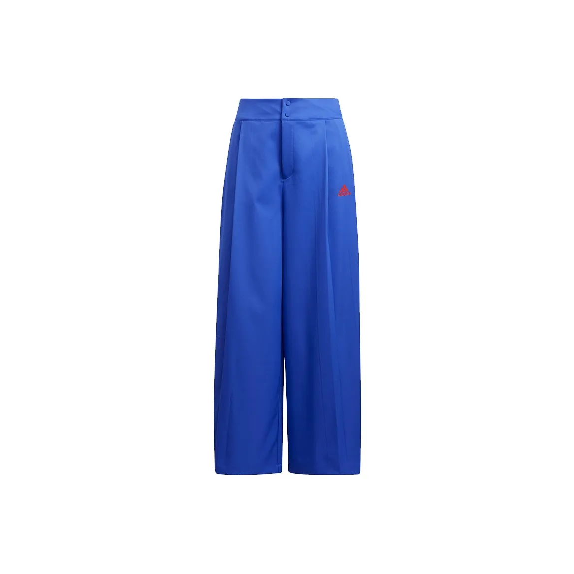 adidas Wx W Pleat Pt Logo Print Oversized Athletic Pants Blue