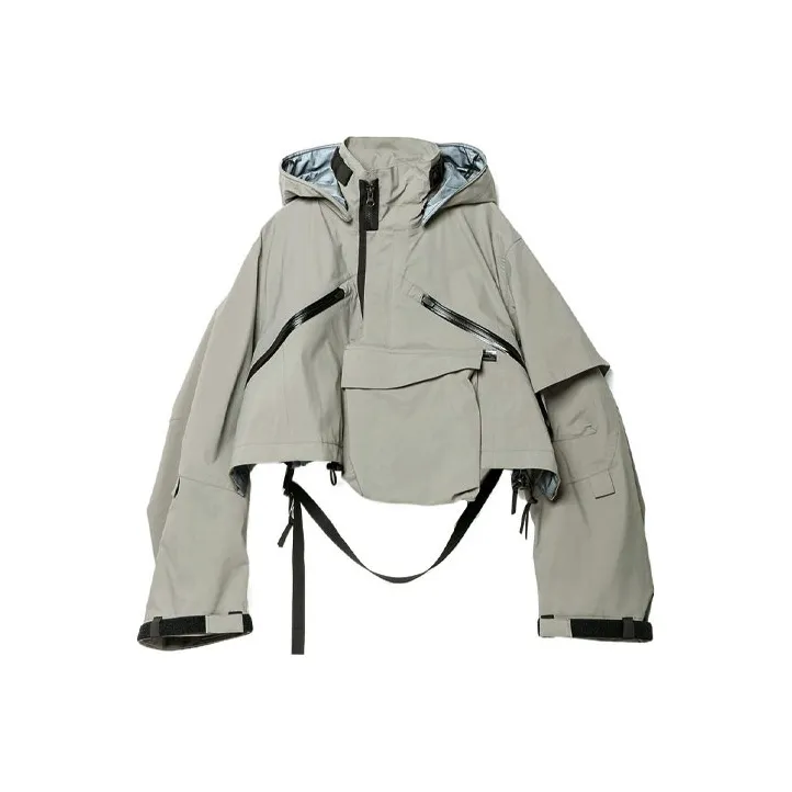 Sacai X Acronym Crop Jacket Khaki