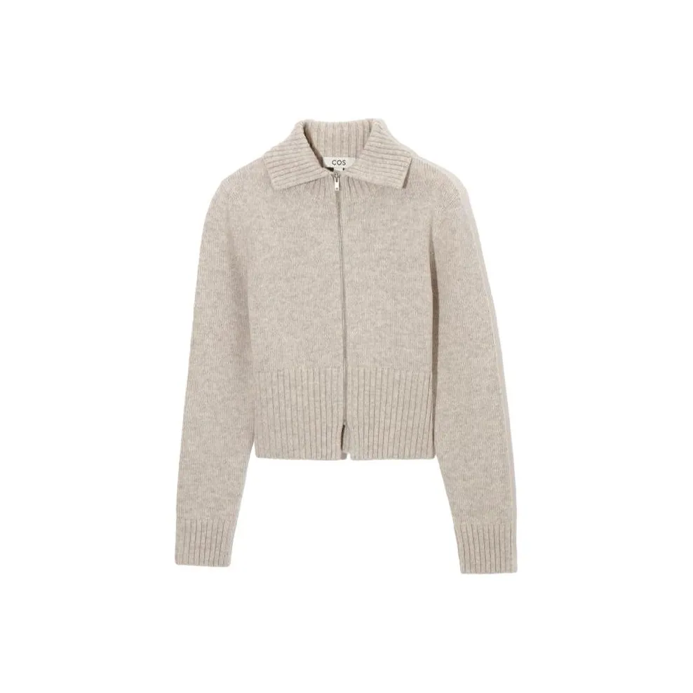COS Velvet Jackets Women's Beige