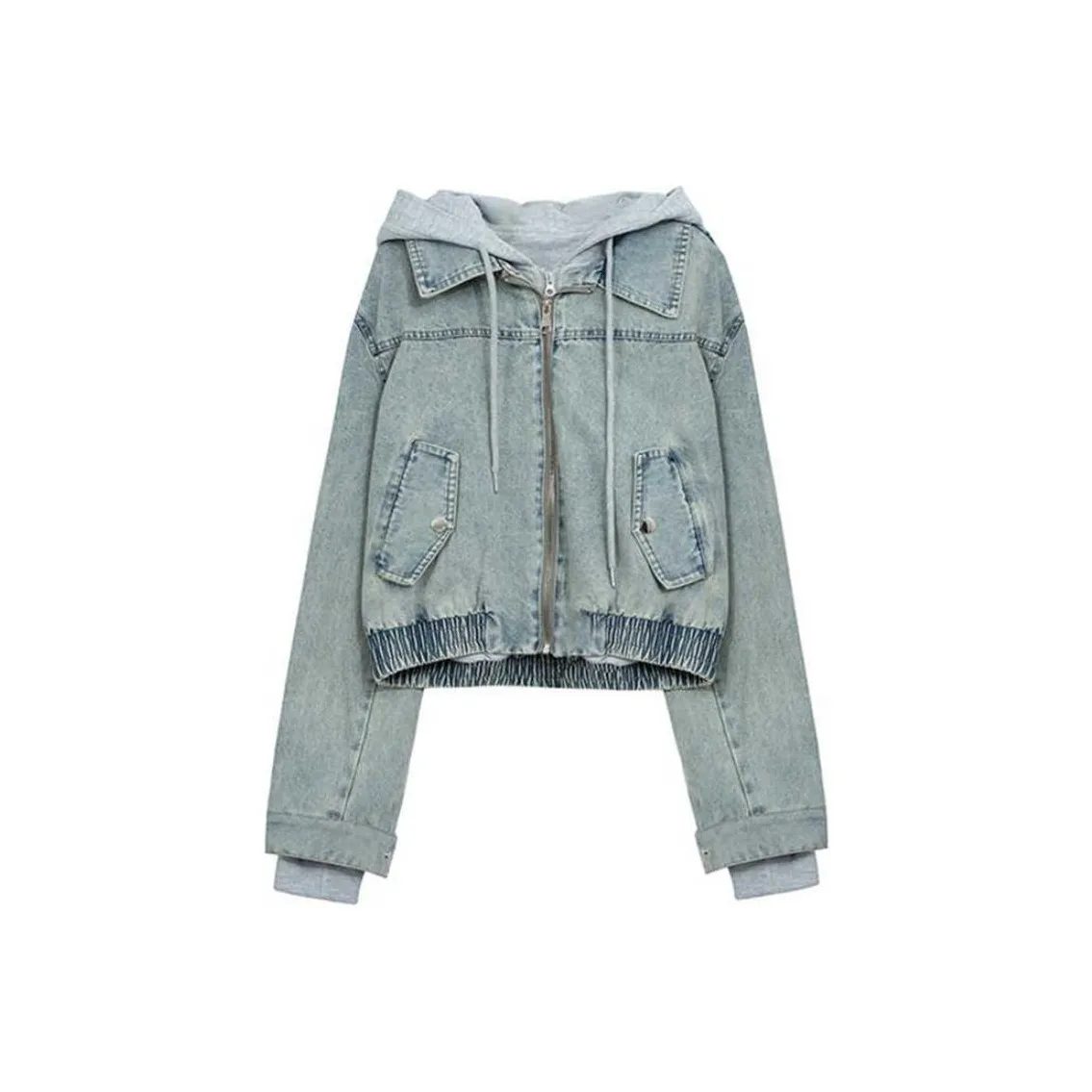 SUMU Denim Куртка Женская Светло-Синяя