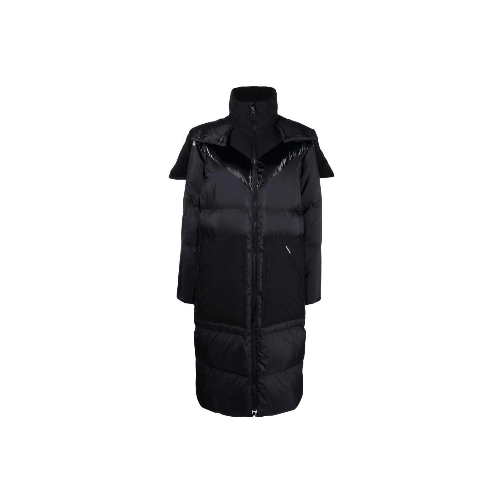 Karl Lagerfeld Хлопковый пуховик женский черный