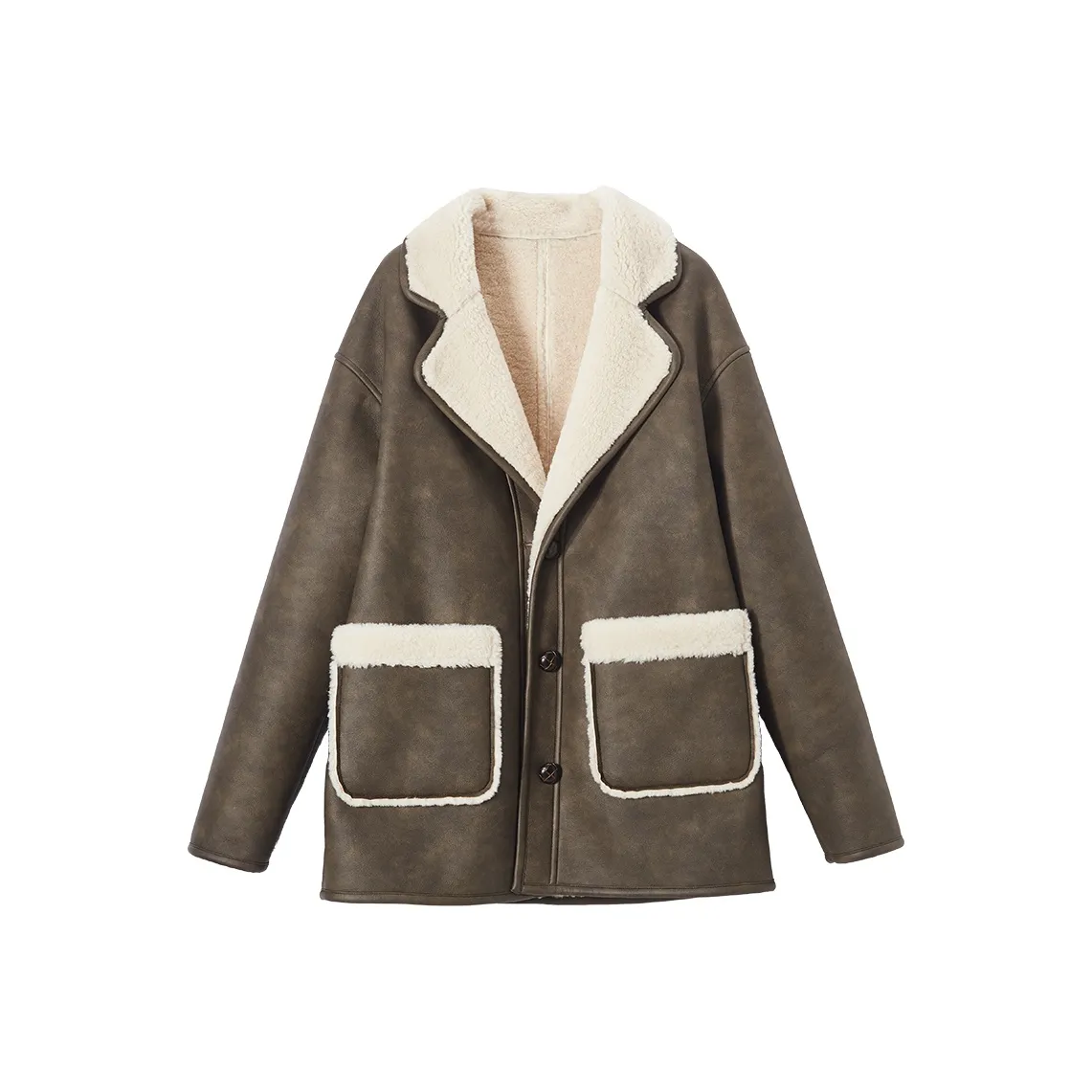 XIANGYING Coats Women's Coffee