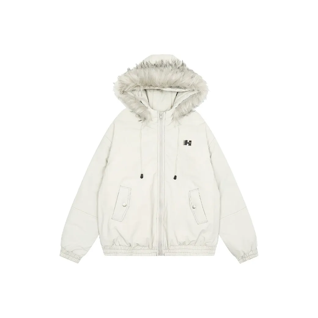 AURORA MUSE Хлопковый пуховик женский светло-серый