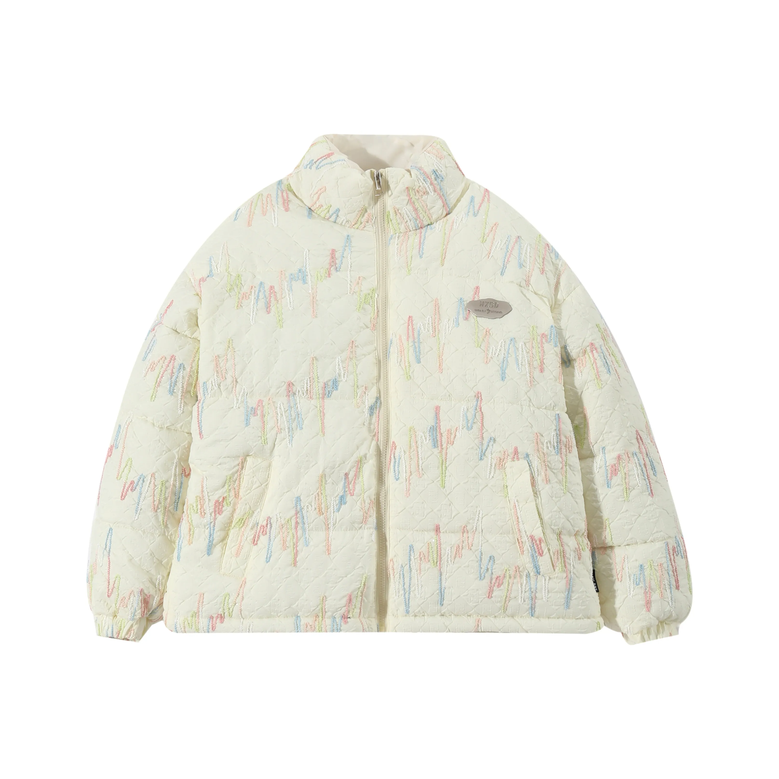 OSQ Хлопковый пуховик Женская Белый