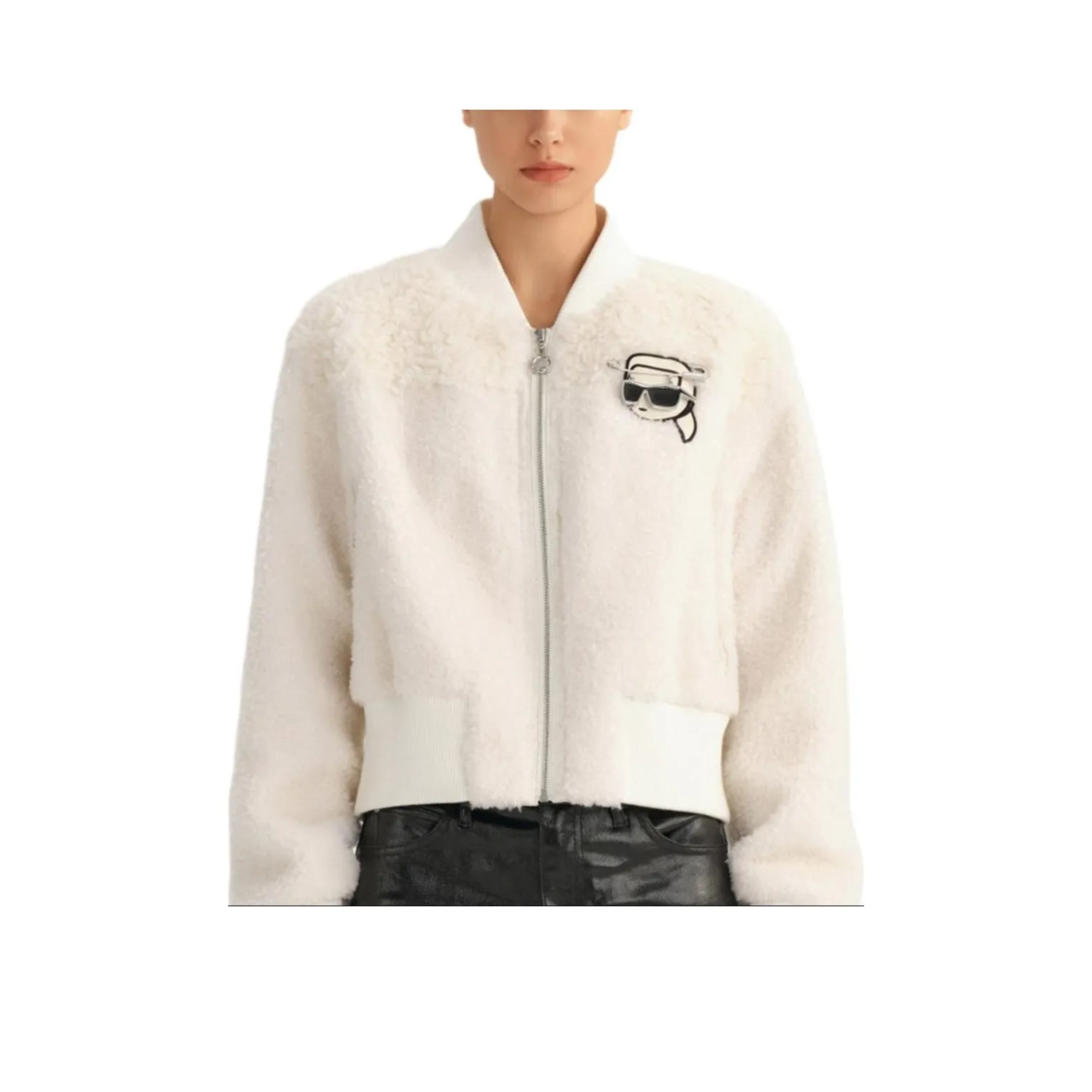 Karl Lagerfeld Мех Женские Белые