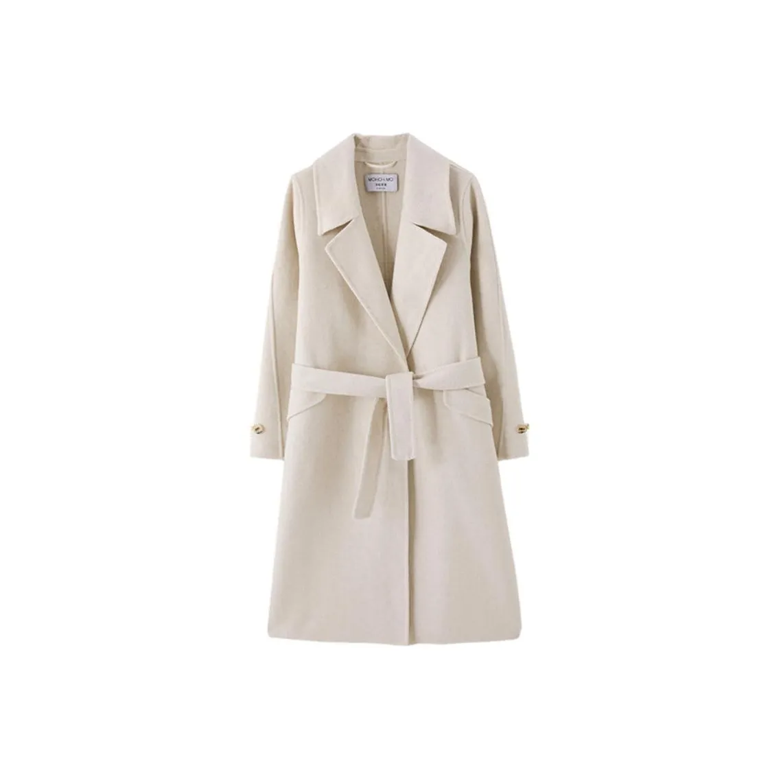 Mo Han Yi Mei Пальто Женское Бежевого цвета