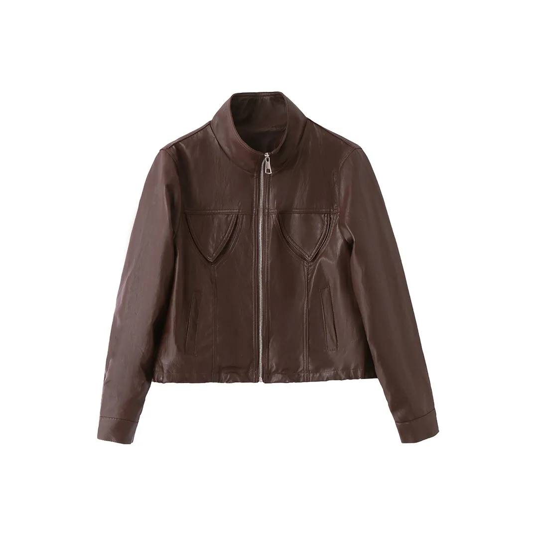 Yi Mengyuan Leather Jacket Women's