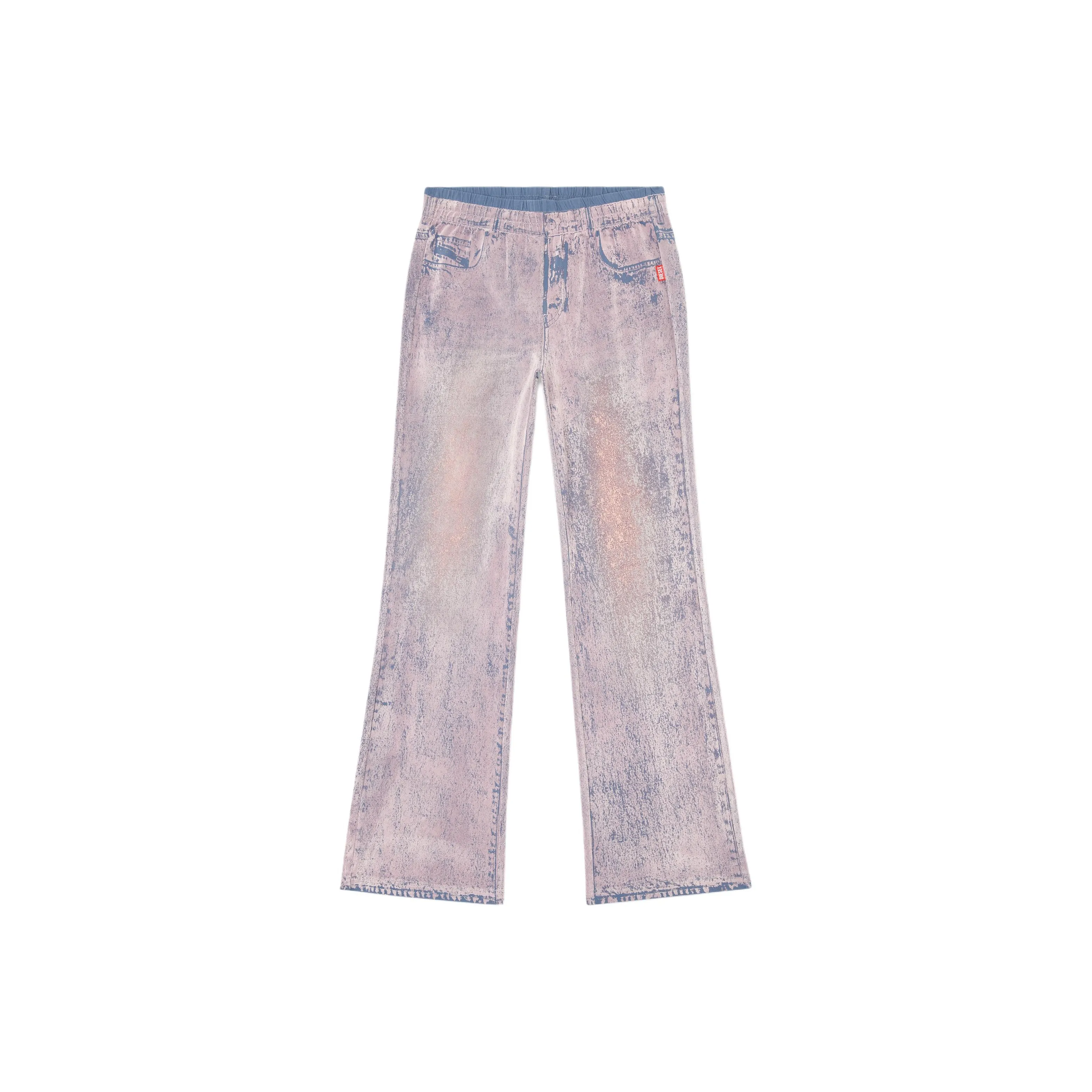 DIESEL Светло-фиолетовые Женские Повседневные Брюки