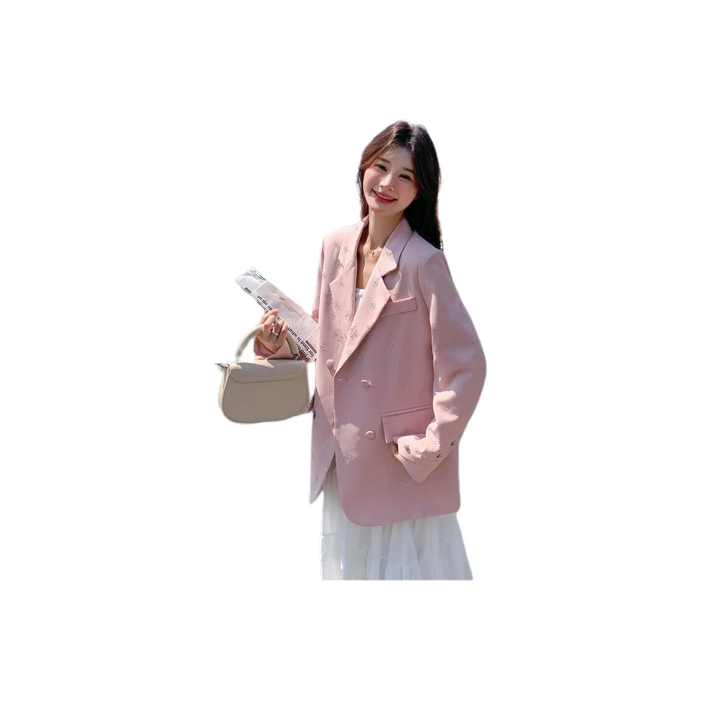 Fele.d Розовый Женские Офисные Костюмы