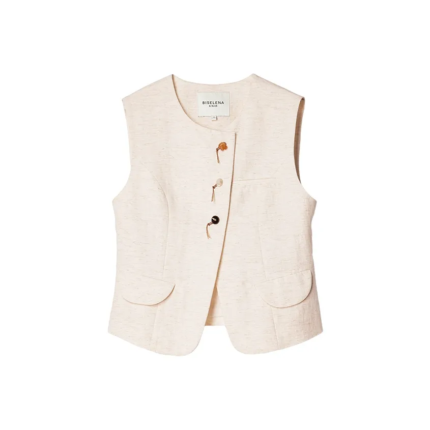 Bethine Экрю Женские Жилеты