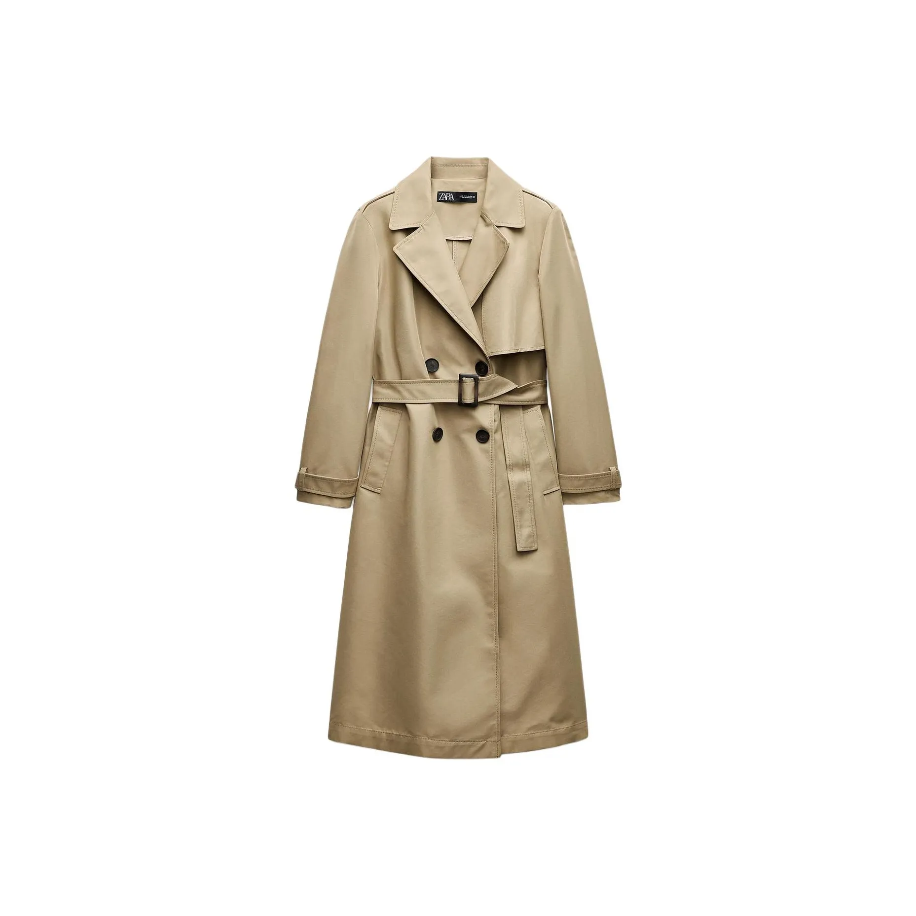ZARA Trench Coat Women's Light Camel