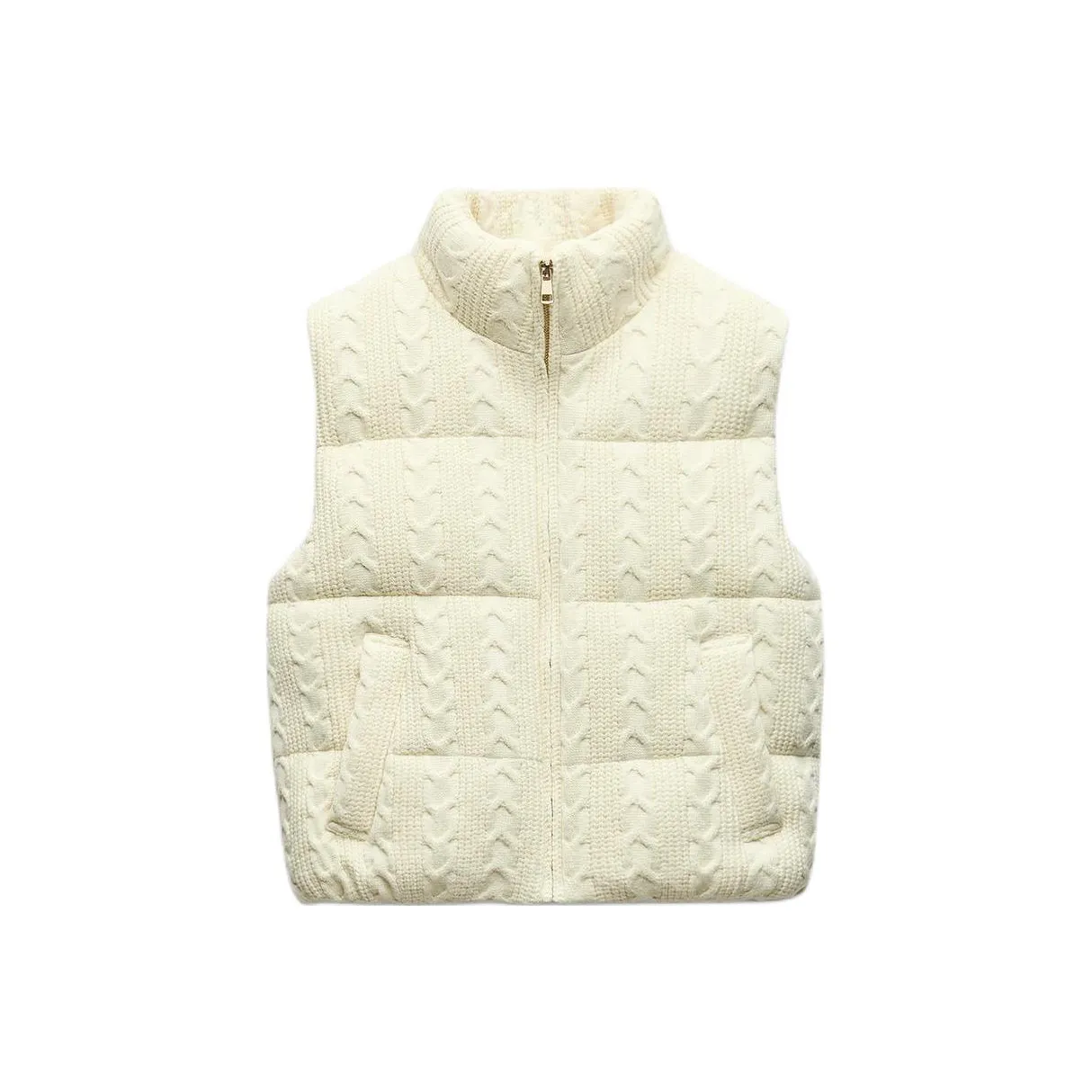 ZARA Vests Women's White