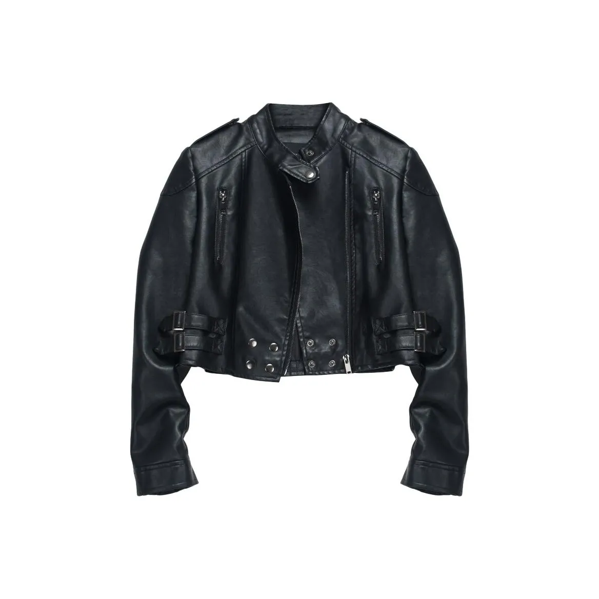 COMBO Leather Jacket Women's Black