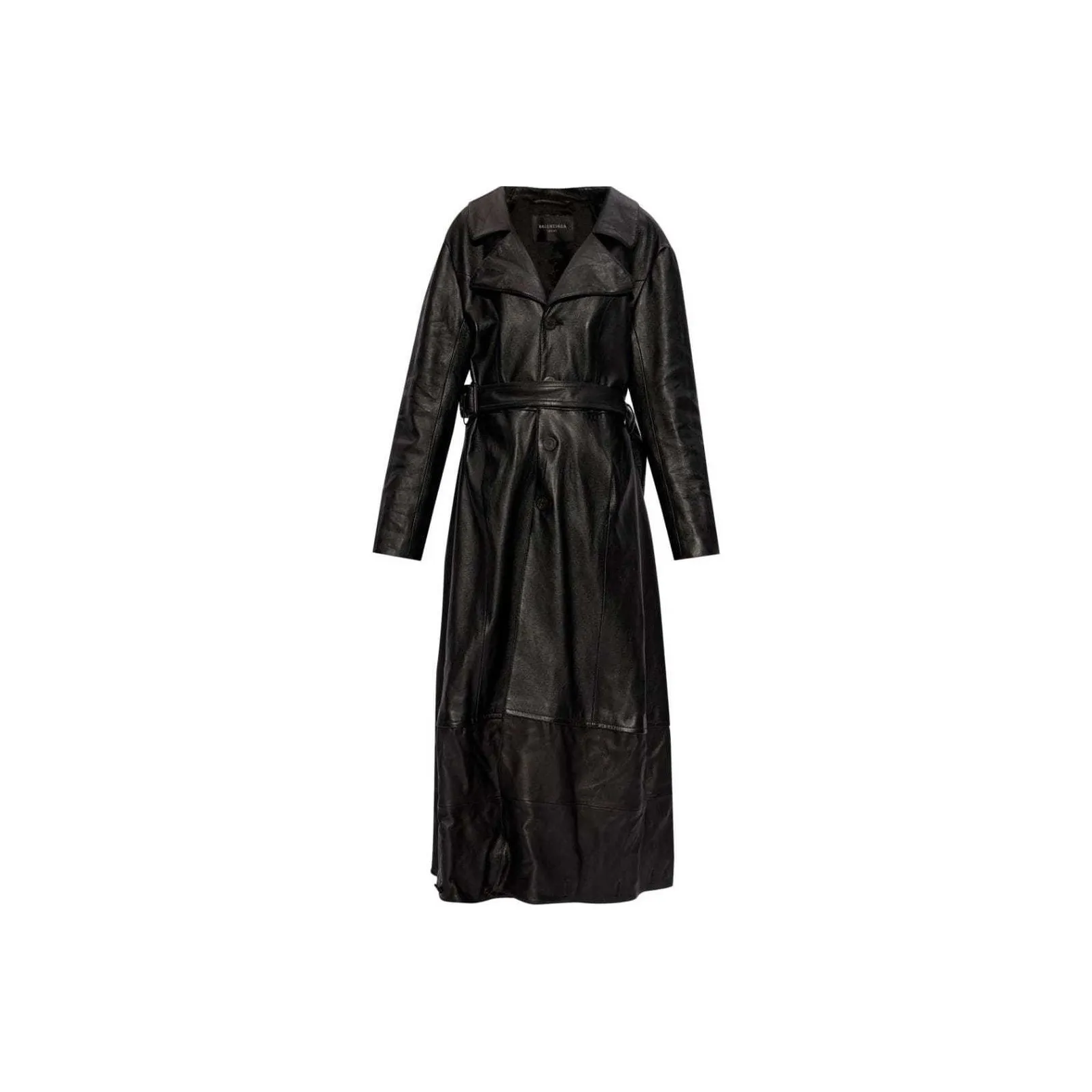 Balenciaga Leather Jacket Regular Fit Women's Black