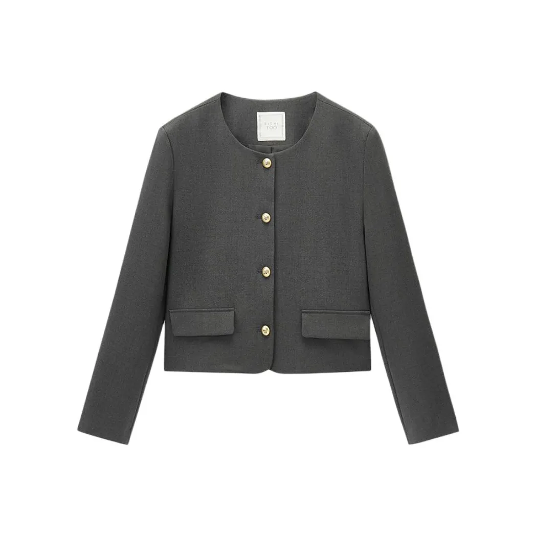 EICHITOO Бизнес-костюм женский темно-серый