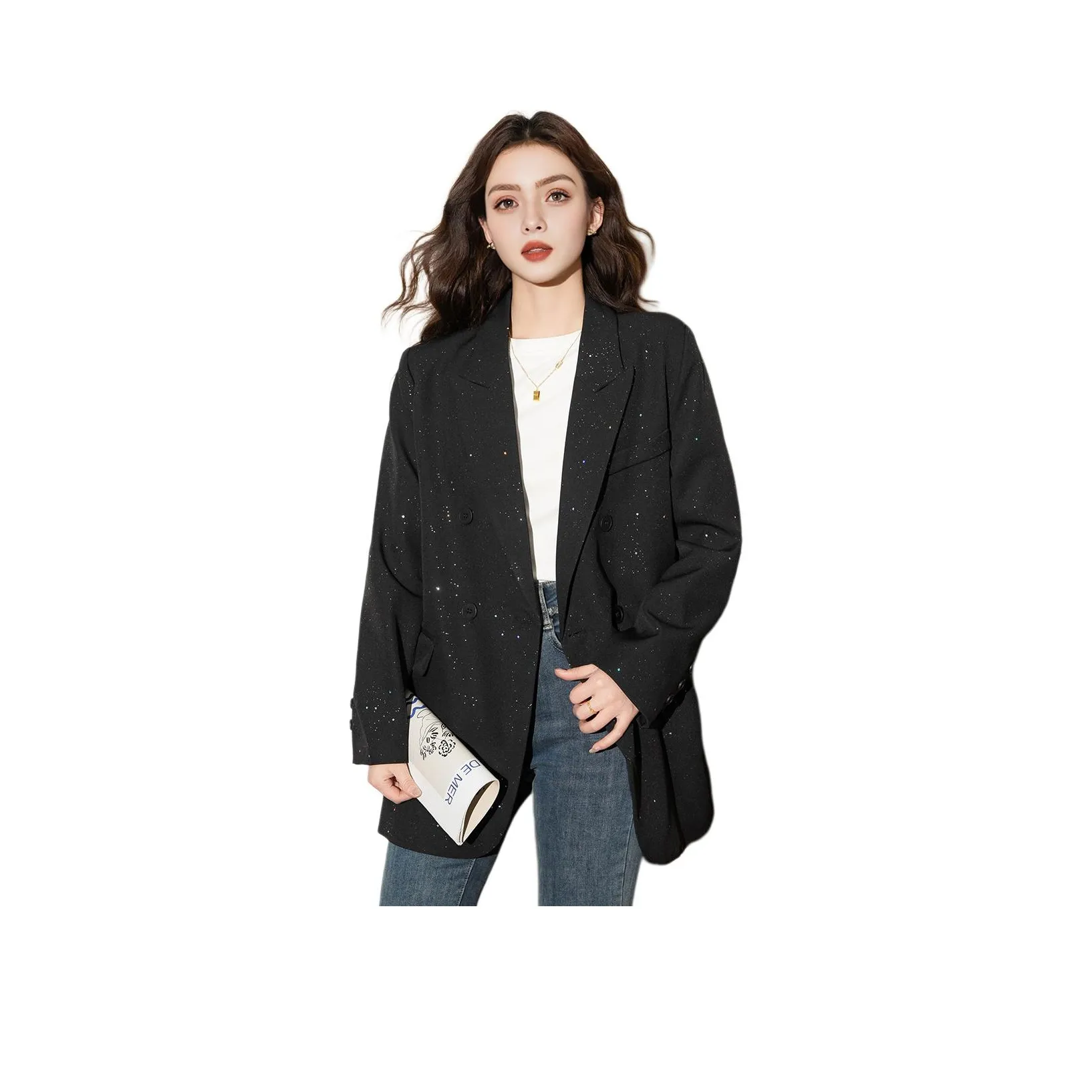 FAWENXIANGZI Бизнес-костюм женский черный