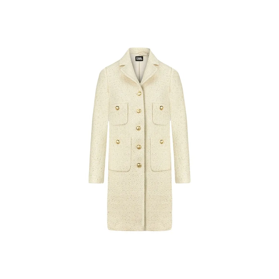 Пальто KARL LAGERFELD Женское Экрю