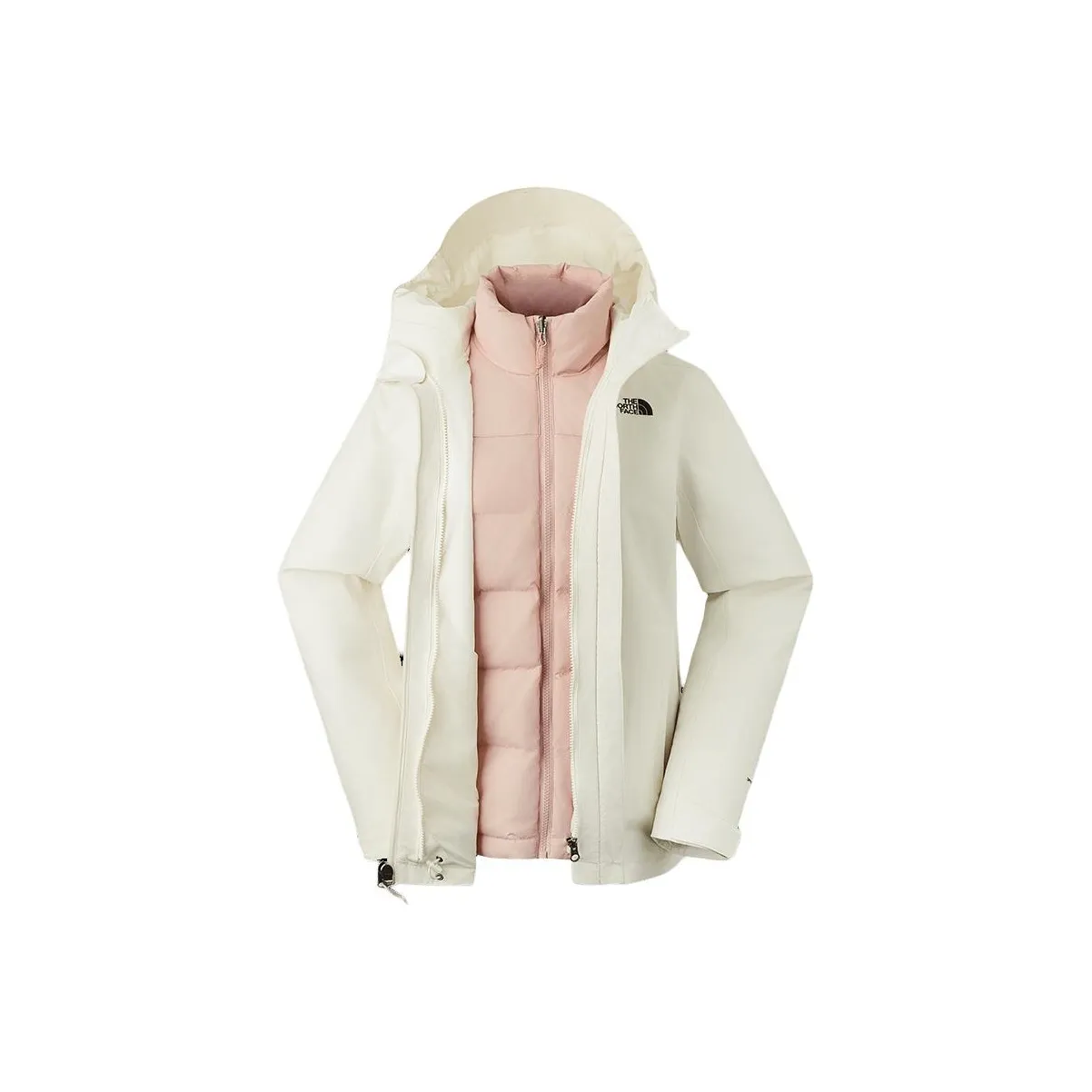 THE NORTH FACE City Outdoor Collection Water Resistant Windproof Breathable Windbreaker Jacket Women's Dune White