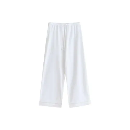Zara Home Белые Женские Повседневные Брюки