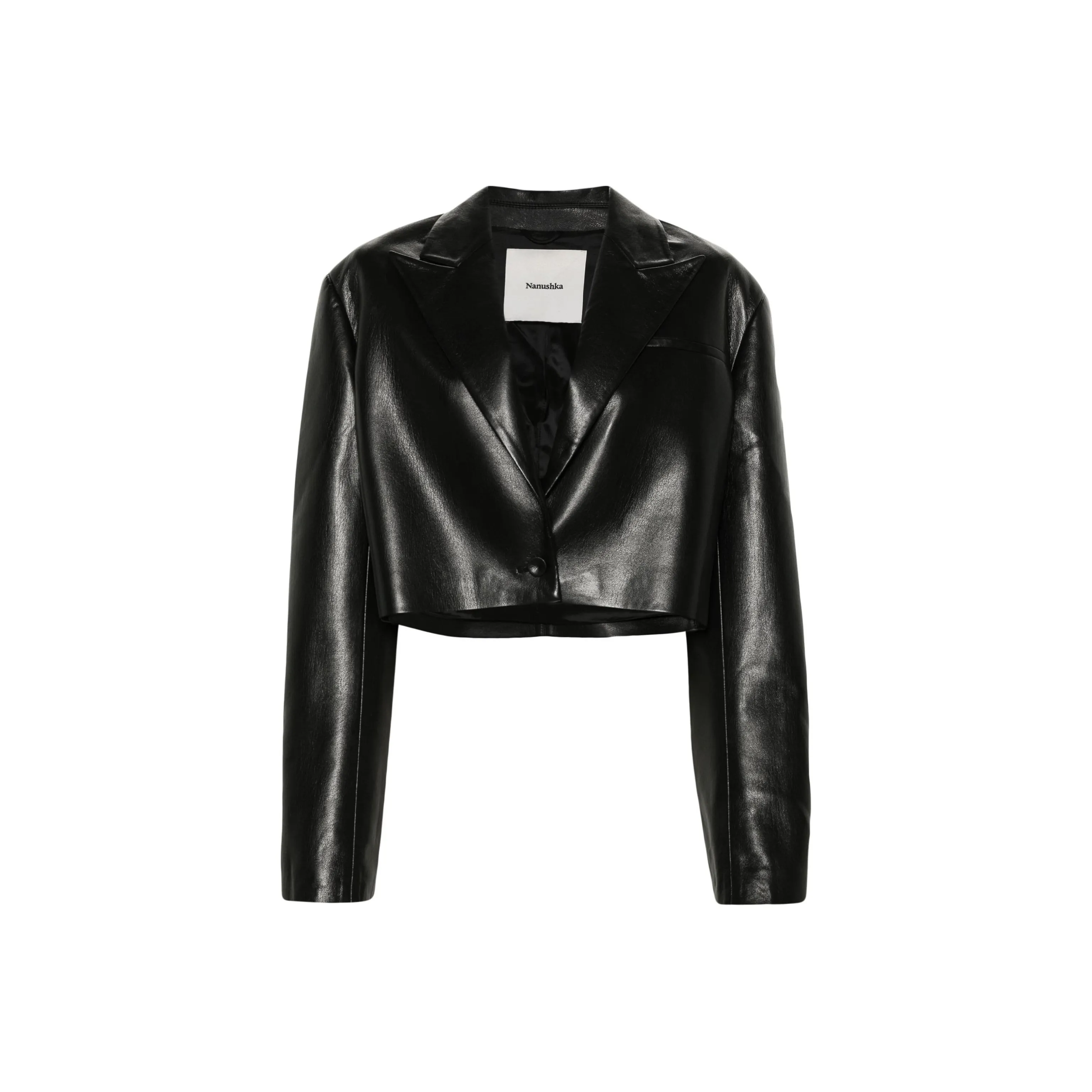 NANUSHKA Aidula Single breasted Cropped Blazer