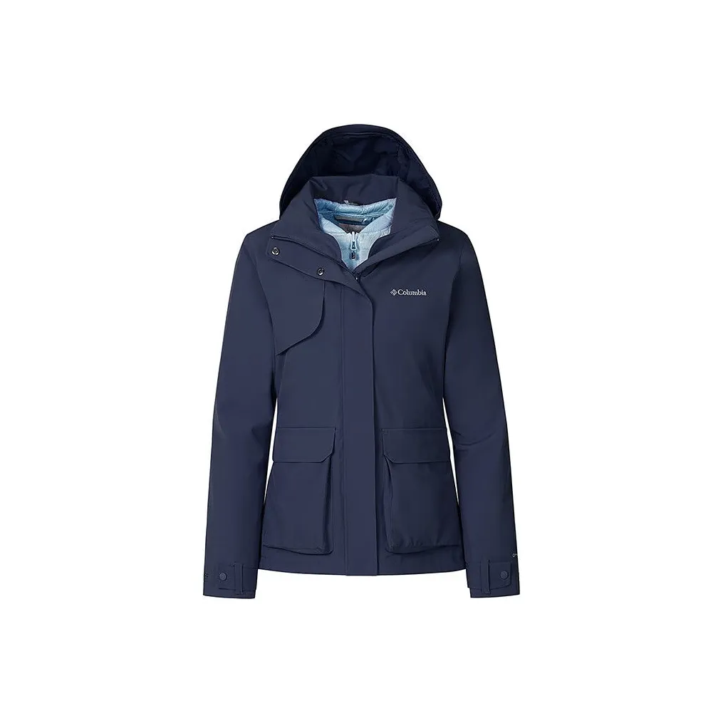 Columbia Thermal Heat Reflective Windbreaker Jacket Women's Blue