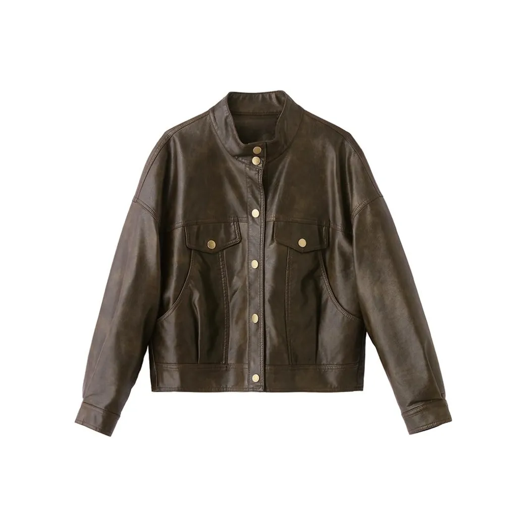 Yi Mengyuan Leather Jacket Women's