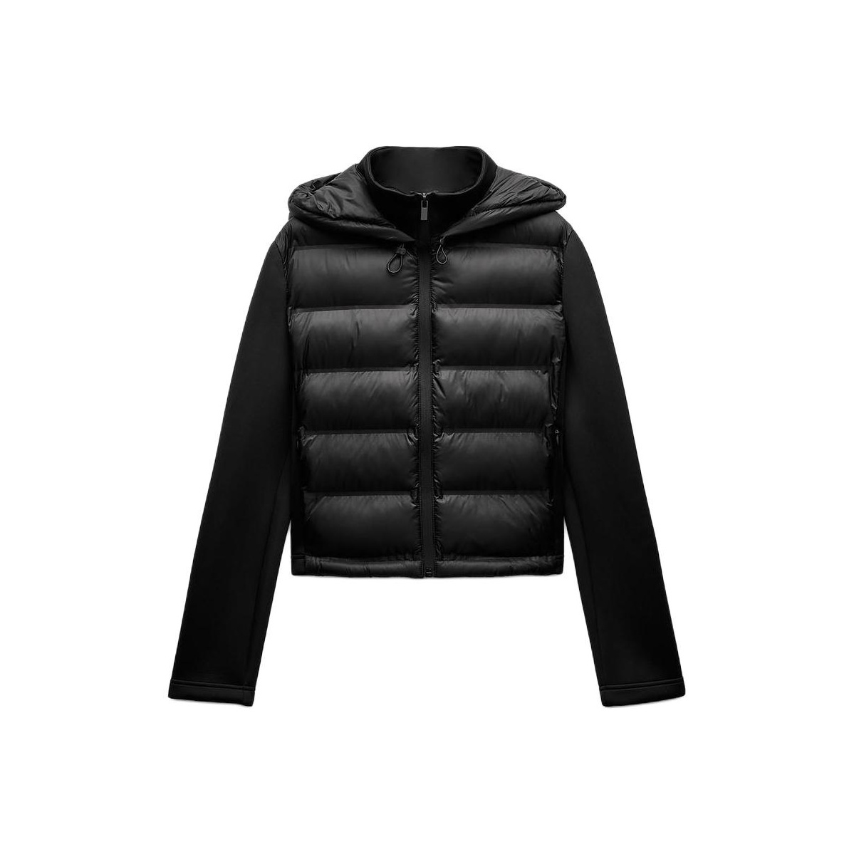 お値下げしました。ZARA ロングウィンターパーカ ダウンブラック ZARA】ウォーター＆ウィンド プロテクション フーディ (ZARA